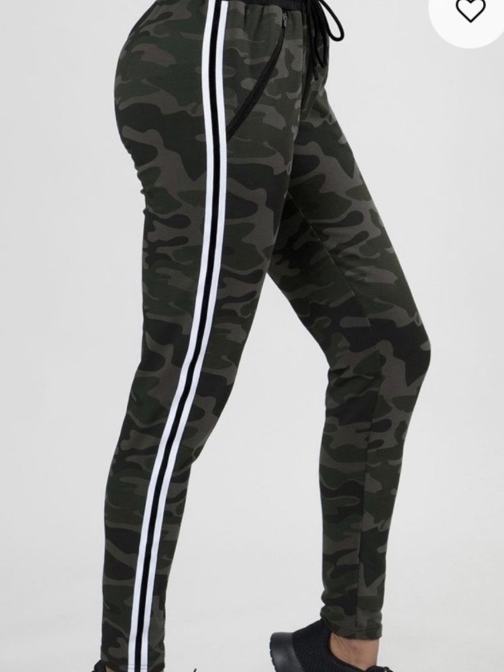 TLF Camo Jogger Sweatpants with Side Stripe Size Large